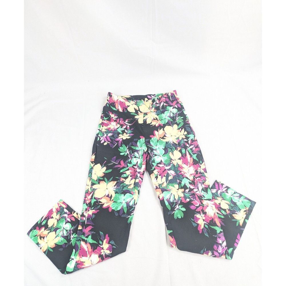 Joseph Ribkoff Floral Print Pixie Cut Dress Pants Womens Size 6